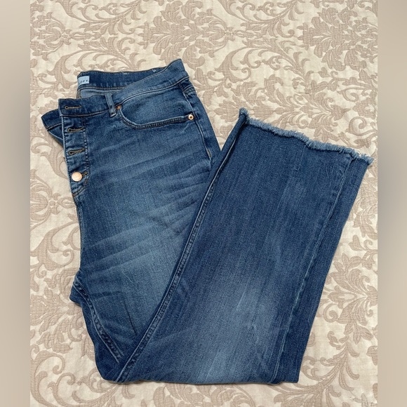 LOFT Denim - Ann Taylor Loft - Fringe Crop Jeans